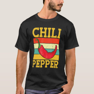 Camiseta Pimentas Chili Retro Vermelhas Quentes Picantes Co