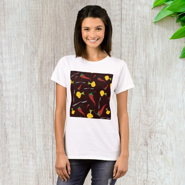 Camiseta Pimentões E Cebolas (Criador carregado)