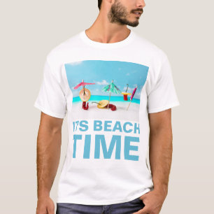 Camiseta Pimentos Chili Hora da Praia Engraçado, personaliz