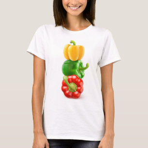 Camiseta Pimentos coloridos