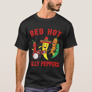 Camiseta Pimentos de Bobo Quente Vermelho Picante Banda Car