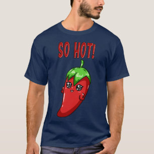 Camiseta Pimentos Engraçados De Chili Chica Tão Engraçados