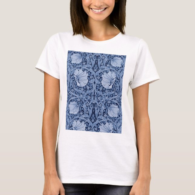 Camiseta Pimpernel Blue Monotone, William Morris (Frente)