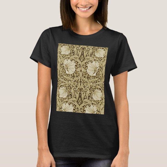 Camiseta Pimpernel Dourado, William Morris (Frente)
