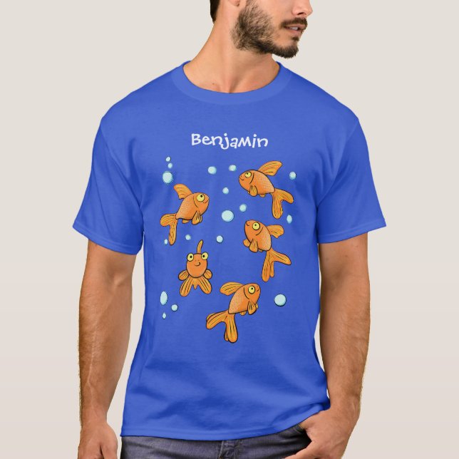 Camiseta Pimpim-laranja-acastanhado na ilustração de desenh (Frente)