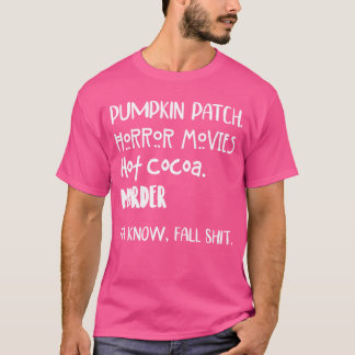 Camiseta Pimpkin Patch Horror Filmes de Cacau Quente Assass