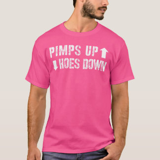 Camiseta Pimps Hoes Down 90S Hip Hop Shirt Rap Basebal