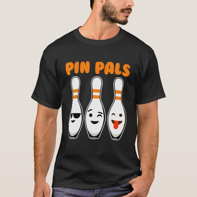Camiseta Pin Pals Bonitas Boliches Engraçadas (Frente)