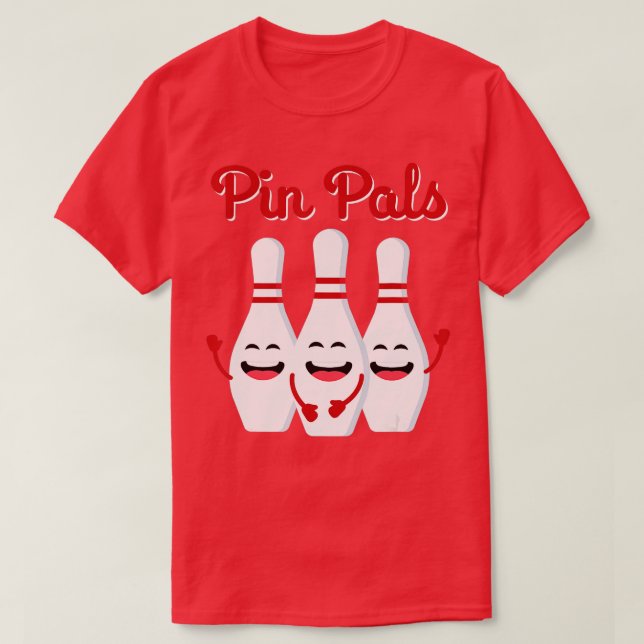 Camiseta Pin Pals Cute Bowling Shirt For Men Women And Kids (Frente do Design)