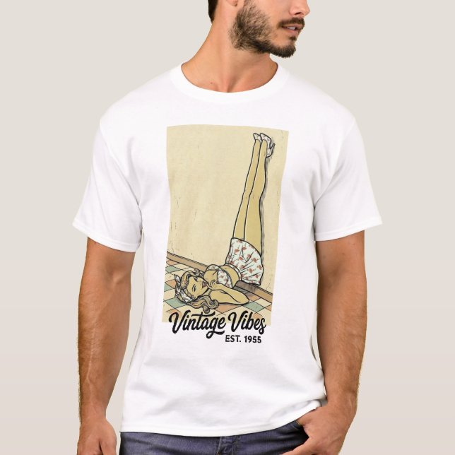 Camiseta Pin-Up Flamingo Crush (Frente)