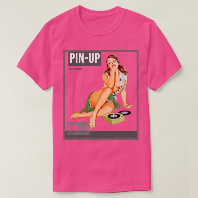 Camiseta Pin up Girl Vintage Pinup Magazine 15 (Frente do Design)