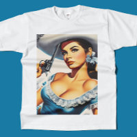Pin-up Retro do Velho Oeste