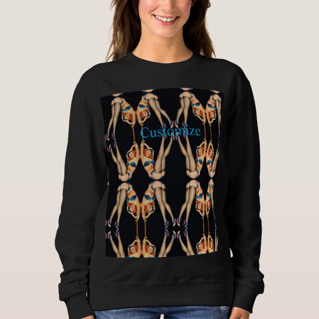 Camiseta Pin-ups Vintage Acrobáticas Thunder_Cove  (Frente)