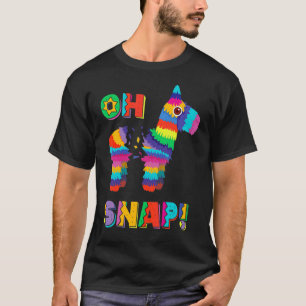 Camiseta Pinata Oh Snap Cinco De Mayo, Teto Do Partido Mexi