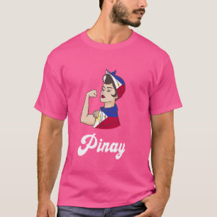 Camiseta Pinay Filipina Girl Proud Filipinas Flag Filipino