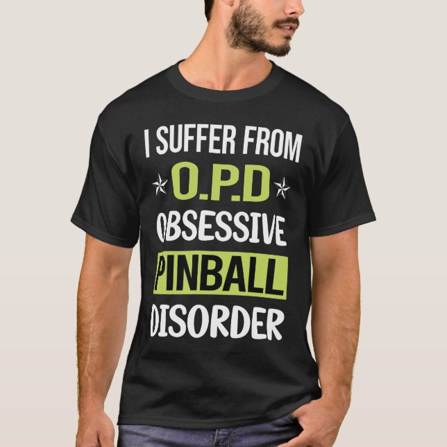 Camiseta Pinball de amor obsessivo (Frente)