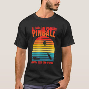 Camiseta Pinball Retro Beats Work Arcade Machine
