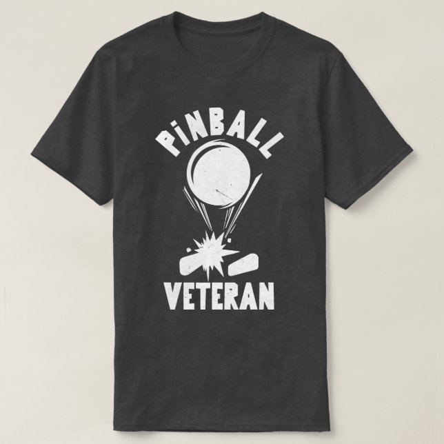Camiseta Pinball Veteran (Frente do Design)