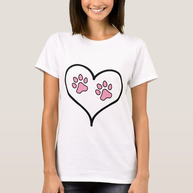 Camiseta Pinças bonitas em um coração (Frente)