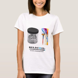 Camiseta Pincéis de cor de silicone Mulheres