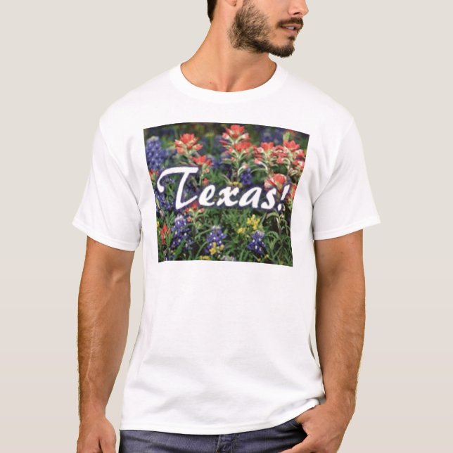 Camiseta Pincéis dos Bluebonnets de Texas (Frente)