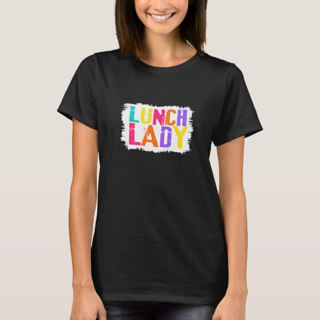 Camiseta Pincel Colorida do Esquadrão de Almoço (Frente)