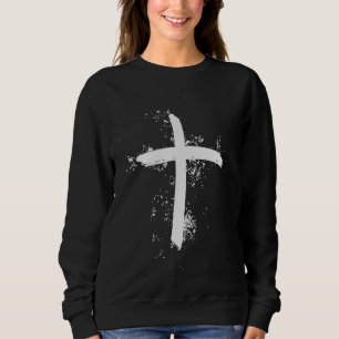 Camiseta Pincel Cruz de Jesus Símbolo Vintage para Orações
