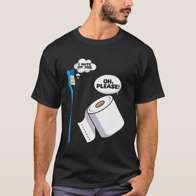 Camiseta Pincel de Banheira de Banheira de Banheira Poopin (Frente)