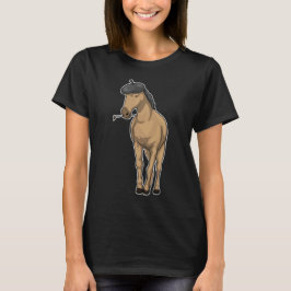 Camiseta Pincel de Pintura com Pincel de Cavalo