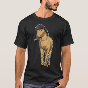 Camiseta Pincel de Pintura com Pincel de Cavalo