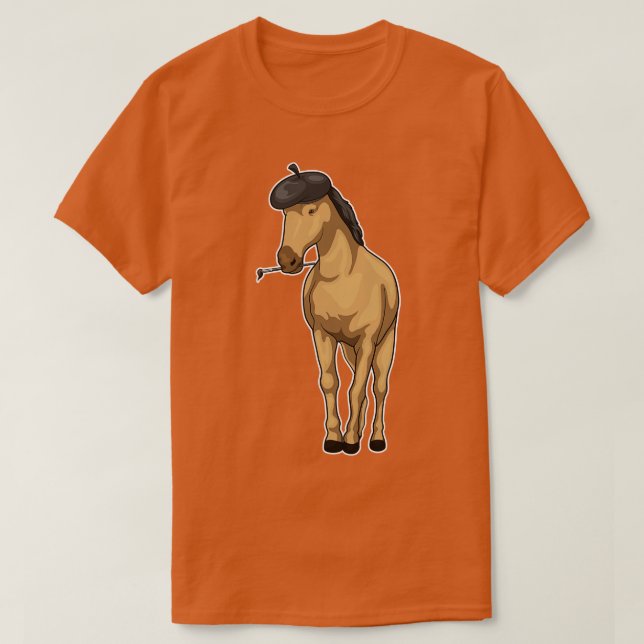 Camiseta Pincel de Pintura com Pincel de Cavalo (Frente do Design)