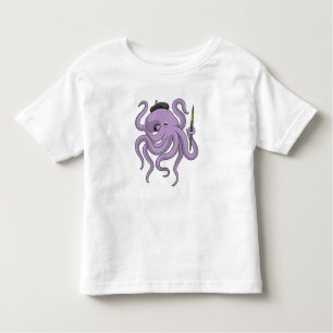 Camiseta Pincel de Pintura de Octopus