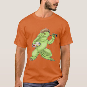Camiseta Pincel de pintura do pintor de sapo