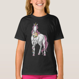Camiseta Pincel de pintura Unicorn