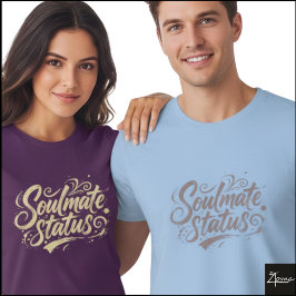 Camiseta Pincel de Status de Alma Gêmea Arte Grunge
