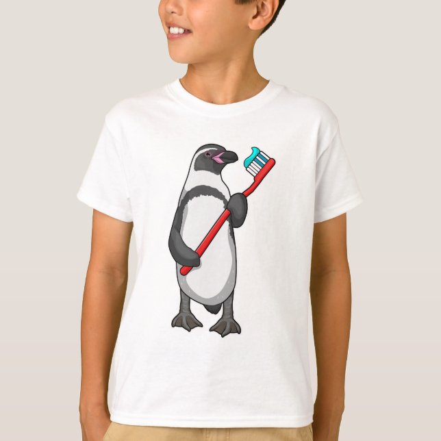 Camiseta Pincel dos dentes pinguins (Frente)