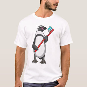 Camiseta Pincel dos dentes pinguins