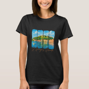 Camiseta Pincelada de viagem de St. George Grenada