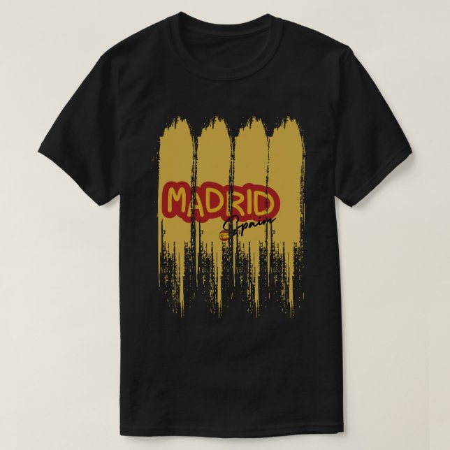 Camiseta Pincelada Líquida Design Madrid (Frente do Design)