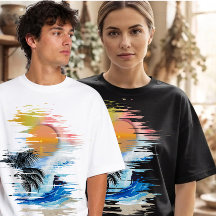 Pincelada Tropical Pôr do Sol Surf Aesthetic