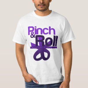 Camiseta Pinch e Roll para a consciência do Cancer testicul