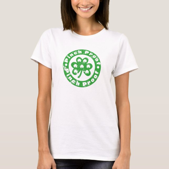 Camiseta Pinch Proof St. Patrick's Day (Frente)