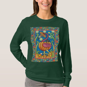 CAMISETA PINCO DE PINCO FLAMINGO E GATO NEGRO NA BOMBA