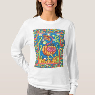 CAMISETA PINCO DE PINCO FLAMINGO E GATO NEGRO NA BOMBA