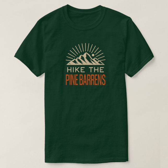 Camiseta Pine Barrens New Jersey Sunburst (Frente do Design)