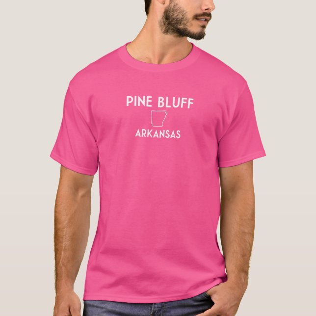 Camiseta Pine Bluff State Minimalist Pine Bluff (Frente)