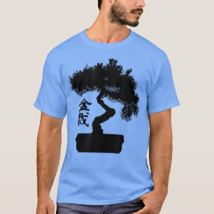 Camiseta Pine Bonsai Tree com Bonsai em japonês