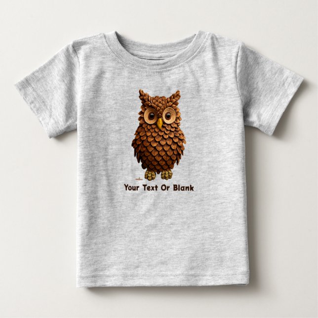 Camiseta Pine Cone Owl (Frente)