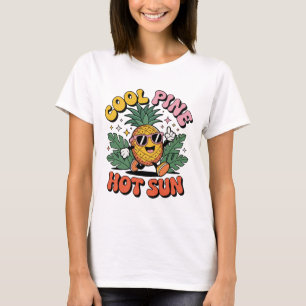 Camiseta Pine Legal Sol Quente Vibrações de Verão Retro