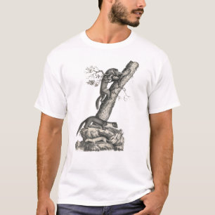 Camiseta Pine Marten, House Marten e Ermine Antique Impress
